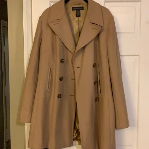 Banana Republic lined wool tan/camel topcoat. - Picture 3 of 6